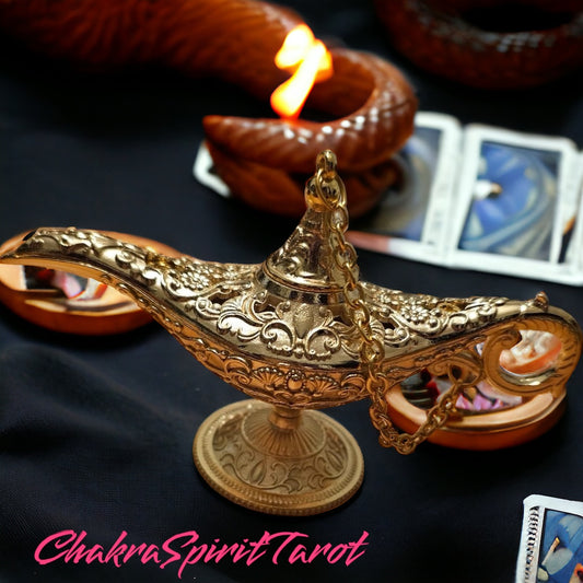 Genie Alter Lamp With Charmed Ingredients To Place Inside To Activate!