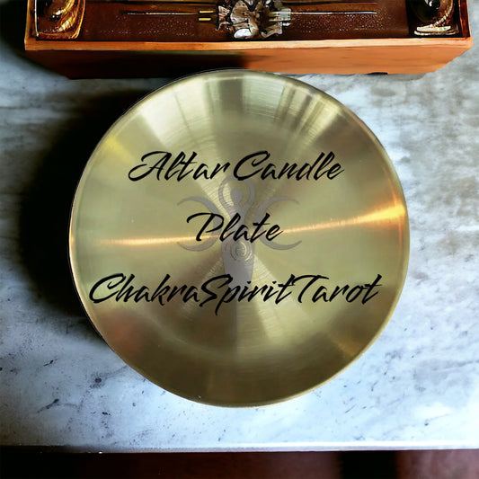 Altar Candle Burning Plate