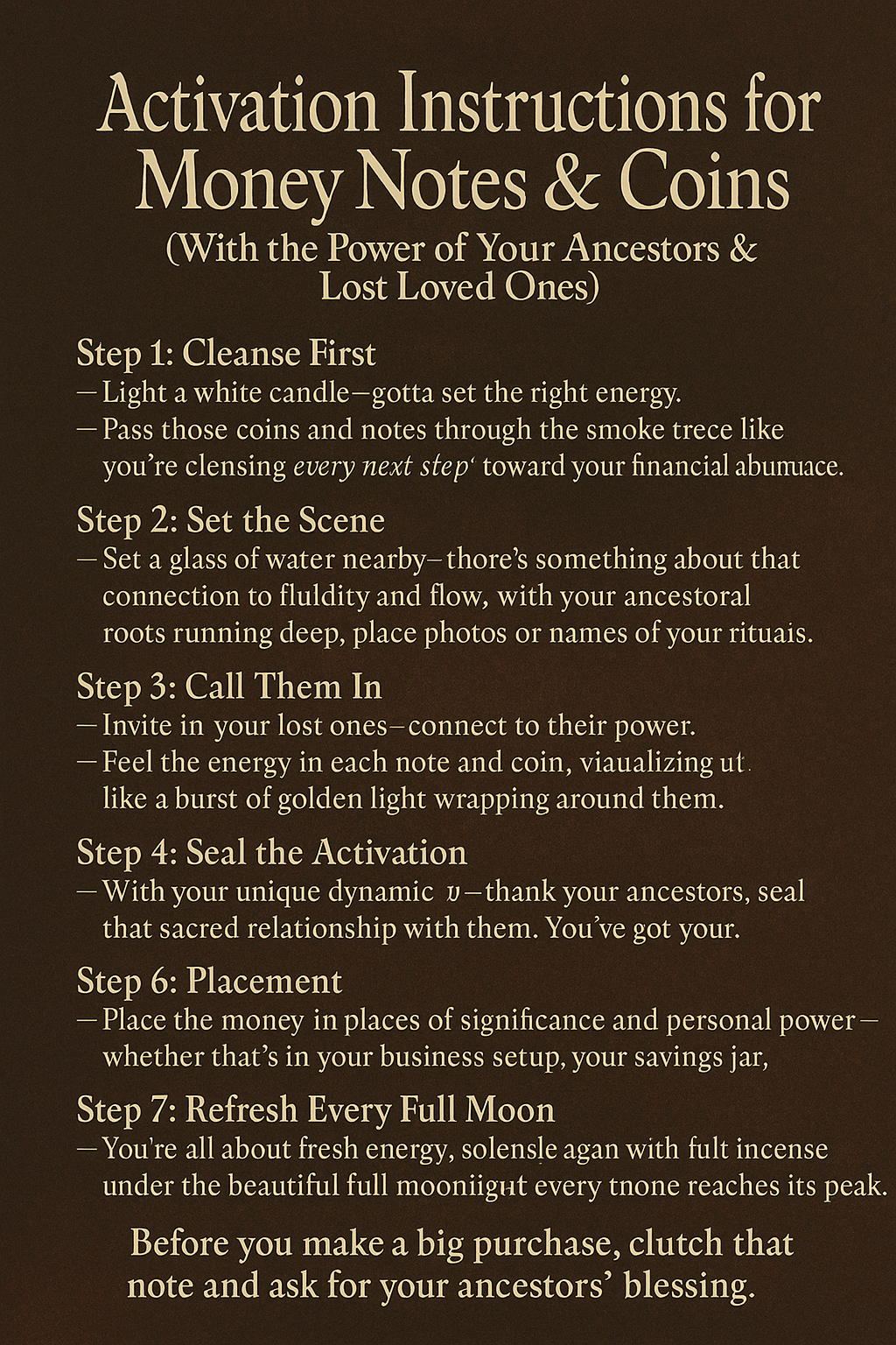 555 Honey Money Pack
(Secure It. Charge It. Cash It Out.)